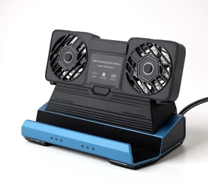 10 in 1 Docking Station, Dual Cooling Fan USB C Hub, 4K 60Hz Gigabit Ethernet 4 USB 3.0 100W PD M.2 NVMe Slot, for Legion Go Claw Tablets 10 in 1 Docking Station, Dual Cooling Fan USB C Hub, 4K 60Hz Gigabit Ethernet 4 USB 3.0 100W PD M.2 NVMe Slot, for Legion Go Claw Tablets