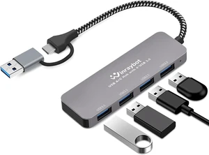 USB Hub 4 Ports, USB Splitter for Laptop, Multiple USB 3.0 Hub, USBC Hub, USBA Splitter, USB Port Extender for PC,Laptop, Desktop,Mouse, Keyboard USB Hub 4 Ports, USB Splitter for Laptop, Multiple USB 3.0 Hub, USBC Hub, USBA Splitter, USB Port Extender for PC,Laptop, Desktop,Mouse, Keyboard
