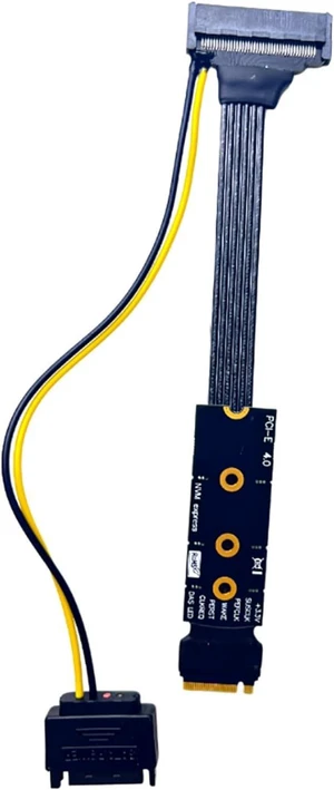 Premium NVME to U.2 Adapter Cable with 15Pin Power Featuring Aluminum Foil Shielding Fast PCIE4.0 Data Transfer Premium NVME to U.2 Adapter Cable with 15Pin Power Featuring Aluminum Foil Shielding Fast PCIE4.0 Data Transfer