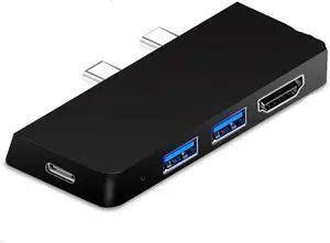 6-in-1 Docking Station TY>pe C Male to HDMI-Compatible SD for USB Hub Multi Splitter Adapter for Surface Pro 8/9/X(Black) 6-in-1 Docking Station TY>pe C Male to HDMI-Compatible SD for USB Hub Multi Splitter Adapter for Surface Pro 8/9/X(Black)