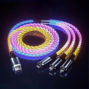 Dynamic RGB USB Extension Hub (3-in-1) - High-Speed Data Transmission and Charging Port for laptops, Supports Fast Charging, and Features Colorful Lighting Effects Dynamic RGB USB Extension Hub (3-in-1) - High-Speed Data Transmission and Charging Port for laptops, Supports Fast Charging, and Features Colorful Lighting Effects