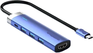 USB C HUB 4K@30Hz HDMI 3 Desktop Adapter PD 100W Splitter for Pro USB C HUB 4K@30Hz HDMI 3 Desktop Adapter PD 100W Splitter for Pro