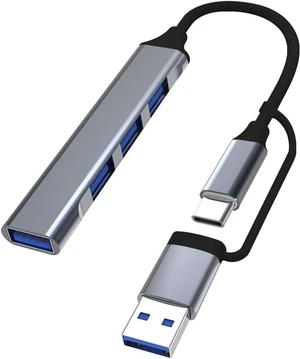 USB C Hub 3, Aluminum 4 in 1 Extender, Splitter with, X 2.0 and Ports Distributor(4 USB-A) USB C Hub 3, Aluminum 4 in 1 Extender, Splitter with, X 2.0 and Ports Distributor(4 USB-A)