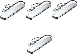 Uonlytech 4pcs USB Hub Splitter Adapter Additional Ports for Laptop Multi-Port USB Expander Connector Uonlytech 4pcs USB Hub Splitter Adapter Additional Ports for Laptop Multi-Port USB Expander Connector