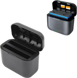 Hub for ONE X2 Battery, 2 Channel Fast Hub Bundle with Misro SD Card Slots & USB C Cable, Portable Quick Charging Storage Station for X2 Camera Hub for ONE X2 Battery, 2 Channel Fast Hub Bundle with Misro SD Card Slots & USB C Cable, Portable Quick Charging Storage Station for X2 Camera