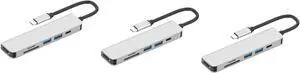 Uonlytech 3pcs Portable USB Hub Multiport Adapter Type-c and Video Output for Laptop Workstation Use Uonlytech 3pcs Portable USB Hub Multiport Adapter Type-c and Video Output for Laptop Workstation Use