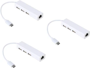 Uonlytech 3pcs Type C Hub Network Port and USB Ports for Ethernet Connectivity Compatible Plus Note Uonlytech 3pcs Type C Hub Network Port and USB Ports for Ethernet Connectivity Compatible Plus Note