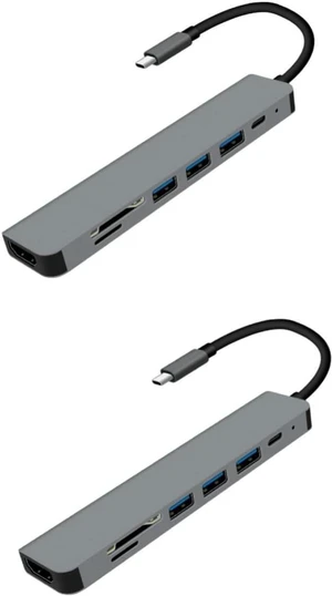 IMIKEYA 2pcs Port USB Hub Video Output for Laptop Portable Data Hub USB Splitter for Expansion IMIKEYA 2pcs Port USB Hub Video Output for Laptop Portable Data Hub USB Splitter for Expansion