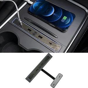 USB Hub for Tesla Model Y/3 Center Console 2023 2022 2021, Multi Port USB Hub with PD Fast Charging and Automatic LED Ambient Light USB Hub for Tesla Model Y/3 Center Console 2023 2022 2021, Multi Port USB Hub with PD Fast Charging and Automatic LED Ambient Light