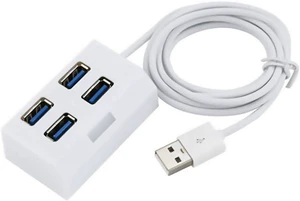 4 Ports Mini USB 2.0 HUB Splitter Elaborate Manufacture Prolonged Durable Adapter External Converter for Laptop Desktop (Color : Black) (White) 4 Ports Mini USB 2.0 HUB Splitter Elaborate Manufacture Prolonged Durable Adapter External Converter for Laptop Desktop (Color : Black) (White)