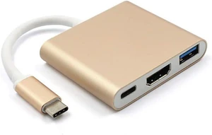 2 Type C to HDMI Converter Hubs (Color : Golden) 2 Type C to HDMI Converter Hubs (Color : Golden)