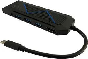 LC-Power USB 3.0 C Hub RGB 6-Port Gigabit Ethernet USB-A & USB-C SD/MMC 3.5 mm Audio Multi Interface Expander, HDMI 4K Desktop, Host Laptop, MacBook Universal LC-Power USB 3.0 C Hub RGB 6-Port Gigabit Ethernet USB-A & USB-C SD/MMC 3.5 mm Audio Multi Interface Expander, HDMI 4K Desktop, Host Laptop, MacBook Universal