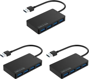 Mobestech 3pcs Portable USB Hub for Laptop PC Port Data Expansion Splitter Multipurpose USB Docking Station Mobestech 3pcs Portable USB Hub for Laptop PC Port Data Expansion Splitter Multipurpose USB Docking Station