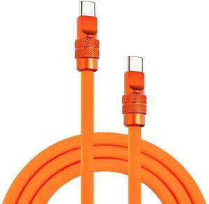 chubbycable Chubby 2.0 Anodized Version - 240W USB C Cable Reflective Shine Charge Cable Silicone Fast Charging Cable, Orange, Type C to Type C, 9.8FT chubbycable Chubby 2.0 Anodized Version - 240W USB C Cable Reflective Shine Charge Cable Silicone Fast Charging Cable, Orange, Type C to Type C, 9.8FT