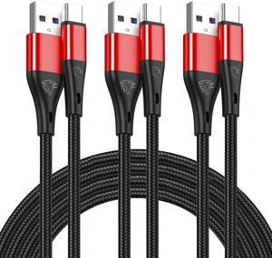USB Type C Cable Fast Charging,3pack 10ft Premium Nylon Braided 3A Rapid Charger Quick Cord,Type C to A Cable Compatible for Samsung Galaxy S21 S20 S10 S9 S8 Plus,Note 20 10 9 8, LG V50 V40 G8Red USB Type C Cable Fast Charging,3pack 10ft Premium Nylon Braided 3A Rapid Charger Quick Cord,Type C to A Cable Compatible for Samsung Galaxy S21 S20 S10 S9 S8 Plus,Note 20 10 9 8, LG V50 V40 G8Red