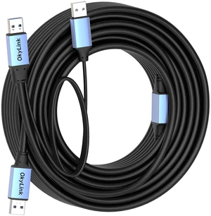 OkyLink Active USB 3.0 Data Cable A to A, Male to Male 5Gbps, 15m | 50ft, 3.2 Gen 1, With power cable and repeater, for Industrial Automation and CCTV System OkyLink Active USB 3.0 Data Cable A to A, Male to Male 5Gbps, 15m | 50ft, 3.2 Gen 1, With power cable and repeater, for Industrial Automation and CCTV System