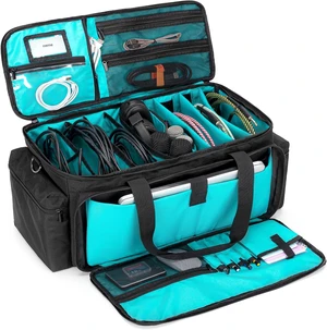 LoDrid Cable File Gig Bag with Detachable Padded Bottom & Dividers, DJ Wire Bag for 15.6 Laptop, Sound Equipment, DJ Gear, Musician Accessories.(Patented Design) LoDrid Cable File Gig Bag with Detachable Padded Bottom & Dividers, DJ Wire Bag for 15.6 Laptop, Sound Equipment, DJ Gear, Musician Accessories.(Patented Design)