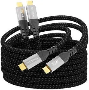 2-Pack usb c cables 3m, USB 3.2 Gen2 Compatible with Thunderbolt 3/4 Cable, 20Gbps High Speed Data Transfer, 100W Fast Charging USBC Cable, 8K@30Hz/4K@120Hz Video Output for Monitor 2-Pack usb c cables 3m, USB 3.2 Gen2 Compatible with Thunderbolt 3/4 Cable, 20Gbps High Speed Data Transfer, 100W Fast Charging USBC Cable, 8K@30Hz/4K@120Hz Video Output for Monitor