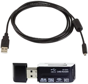 USB Cable for Nikon Coolpix L120, 6 FT, Black, Male-to-Female, 4 Pin, Tangle Free, 4608 kbps, 5V, Compatible with Nikon Coolpix L120, Mac, PC USB Cable for Nikon Coolpix L120, 6 FT, Black, Male-to-Female, 4 Pin, Tangle Free, 4608 kbps, 5V, Compatible with Nikon Coolpix L120, Mac, PC