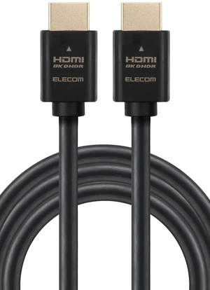 Elecom ECDH-HD21E30BK HDMI Cable, 9.8 ft (3 m), Ultra High Speed 4K (120Hz), 8K (60 Hz), 48 Gbps, Ultra High Speed, for TVs, PCs, Game Consoles, 7680 x 4320 eARC, Black Elecom ECDH-HD21E30BK HDMI Cable, 9.8 ft (3 m), Ultra High Speed 4K (120Hz), 8K (60 Hz), 48 Gbps, Ultra High Speed, for TVs, PCs, Game Consoles, 7680 x 4320 eARC, Black