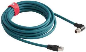 Cognex in-Sight Series Industrial Cameras Right Angle M12 X-Coded 8 Pole to RJ45 Industrial Ethernet Cat 7e Cable (5M) Cognex in-Sight Series Industrial Cameras Right Angle M12 X-Coded 8 Pole to RJ45 Industrial Ethernet Cat 7e Cable (5M)