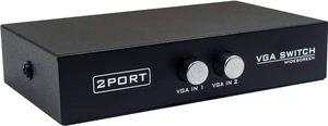 Duttek 2-Port VGA Switch 2 in 1 Out for PC or Monitor Sharing or Switching Duttek 2-Port VGA Switch 2 in 1 Out for PC or Monitor Sharing or Switching