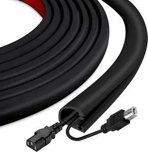 Silicone Cord Covers Wall Self-Adhesive Cord Covers for Wires on Wall Wire Hider Flexible Cable Hider with Side-Opening for Home Office TV Cable Management (0.31" W x 0.31" H x 39" L, Black) Silicone Cord Covers Wall Self-Adhesive Cord Covers for Wires on Wall Wire Hider Flexible Cable Hider with Side-Opening for Home Office TV Cable Management (0.31" W x 0.31" H x 39" L, Black)