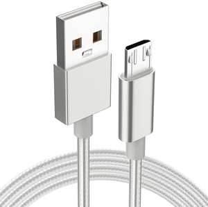 USB Charging Cable, 10FT Nylon Braided Controller Charger, Charge and Play, Micro USB High Speed Charger Sync Cord for Controller Devices, Cell Phones and Tablets (1-Pack, 10 Foot) USB Charging Cable, 10FT Nylon Braided Controller Charger, Charge and Play, Micro USB High Speed Charger Sync Cord for Controller Devices, Cell Phones and Tablets (1-Pack, 10 Foot)