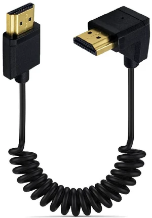 3.9ft HDMI 4K Coiled Cable, HDMI 2.0 Version HD High Speed Cable, 90 Degree Down Angle HDMI Male to HDMI Male Adapter Spring Spiral Cord, 4k 60HZ (Down Angle) 3.9ft HDMI 4K Coiled Cable, HDMI 2.0 Version HD High Speed Cable, 90 Degree Down Angle HDMI Male to HDMI Male Adapter Spring Spiral Cord, 4k 60HZ (Down Angle)