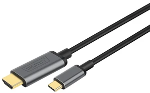 Digitus USB-C to HDMI Adapter, 1.8 m 4K/30Hz, Black, Metal housing Digitus USB-C to HDMI Adapter, 1.8 m 4K/30Hz, Black, Metal housing