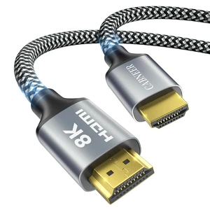 8K HDMI Cable 50 ft, 48Gbps High Speed HDMI 2.1 Cable, Braided HDMI Cable 2.1 8K 60Hz 4K 120Hz Support for HDR eARC HDCP 2.2/2.3, HDMI Cord Compatible with HDTV, Laptop, Monitor, PC 8K HDMI Cable 50 ft, 48Gbps High Speed HDMI 2.1 Cable, Braided HDMI Cable 2.1 8K 60Hz 4K 120Hz Support for HDR eARC HDCP 2.2/2.3, HDMI Cord Compatible with HDTV, Laptop, Monitor, PC