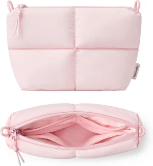 Comfyable Puffy Electronics Organizer Travel Case, Cute Tech Pouch for Women Men, Cable Storage Bag for Charger, Phone, Power Bank, Cord, Compact Tech Accessories Pouch, Light Pink Comfyable Puffy Electronics Organizer Travel Case, Cute Tech Pouch for Women Men, Cable Storage Bag for Charger, Phone, Power Bank, Cord, Compact Tech Accessories Pouch, Light Pink