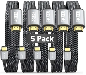 UANTIN USB C to HDMI Cable 6Ft for Home Office 4K High-Speed 5-Pack UANTIN USB C to HDMI Cable 6Ft for Home Office 4K High-Speed 5-Pack