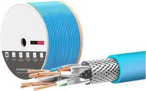 CAT7 Network Cable S/FTP 23AWG 4PR LSZH 10Gbps 600MHz Double Shielded Oxygen-Free Copper LSZH Supports FTTH Ethernet Cable (Color : CAT7 Network Cable, Size : 12m) CAT7 Network Cable S/FTP 23AWG 4PR LSZH 10Gbps 600MHz Double Shielded Oxygen-Free Copper LSZH Supports FTTH Ethernet Cable (Color : CAT7 Network Cable, Size : 12m)