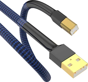Viborg HiFi USB Cable DAC A-B OCC Digital AB Audio A to B High End 6.6FT/2 Meter USB Printer Cable, USB 2.0 Type A Male to B Male Scanner Cord(2M) Viborg HiFi USB Cable DAC A-B OCC Digital AB Audio A to B High End 6.6FT/2 Meter USB Printer Cable, USB 2.0 Type A Male to B Male Scanner Cord(2M)