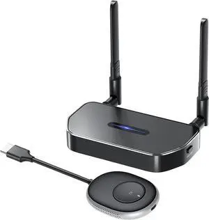 Wireless HDMI Transmitter and Receiver, Wireless HDMI Extender Adapter for HDMI Signals from Laptop, PC, Smartphone, Tablet to Display on HDTV, Monitor or Projector, Supports Multi-Device Mirroring Wireless HDMI Transmitter and Receiver, Wireless HDMI Extender Adapter for HDMI Signals from Laptop, PC, Smartphone, Tablet to Display on HDTV, Monitor or Projector, Supports Multi-Device Mirroring