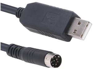 plc programming cable PLC Micrologix CableUSB Interface Compatible PLC Micrologix 1000 1200 1400 Series with USB-1761-CBL-PM02 8 Pin Round Aapater plc programming cable PLC Micrologix CableUSB Interface Compatible PLC Micrologix 1000 1200 1400 Series with USB-1761-CBL-PM02 8 Pin Round Aapater