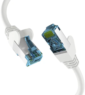 EFB-Elektronik - CAT. 7 network cable up to 10 Gbit - 15m LAN cable Ethernet cable patch cable with jack/kink protection - RJ45 connection, S/FTP PIMF shielding - white EFB-Elektronik - CAT. 7 network cable up to 10 Gbit - 15m LAN cable Ethernet cable patch cable with jack/kink protection - RJ45 connection, S/FTP PIMF shielding - white