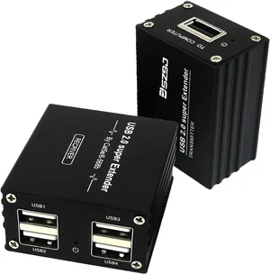 USB Extender Over RJ45 Cat5E/6 up to 230ft Ethernet Cable Extender with Power Adapter - Full USB 2.0 Support for Keyboard, DongleMouse, Webcam, and All Operating System 104 USB Extender Over RJ45 Cat5E/6 up to 230ft Ethernet Cable Extender with Power Adapter - Full USB 2.0 Support for Keyboard, DongleMouse, Webcam, and All Operating System 104