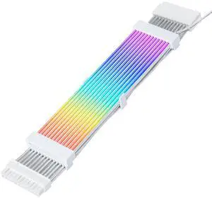 24 Pin RGB PSU Cables,ARGB PC Cable for Motherboard Power Supply Extension, Lighting RGB Strips Decor Computer Case. 24 Pin RGB PSU Cables,ARGB PC Cable for Motherboard Power Supply Extension, Lighting RGB Strips Decor Computer Case.