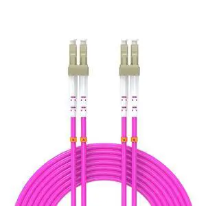 35Meters 115ft LC/UPC-LC/UPC 10GB/40GB Multi-Mode Fiber Optic Cable LC to LC OM4 LC-LC 10/40Gigabit Jumper Optical Patch Cord Duplex 50/125um Purple Pink 35Meters 115ft LC/UPC-LC/UPC 10GB/40GB Multi-Mode Fiber Optic Cable LC to LC OM4 LC-LC 10/40Gigabit Jumper Optical Patch Cord Duplex 50/125um Purple Pink
