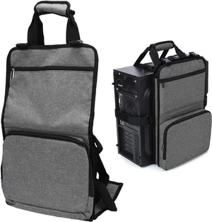 GOWENIC Desktop Computer Carrying Case, Gaming PC Travel Case, Padded Carrying Bag Backpack for ATX Mid Tower Desktop Computer, PC Tower Strap with Handle and Pockets GOWENIC Desktop Computer Carrying Case, Gaming PC Travel Case, Padded Carrying Bag Backpack for ATX Mid Tower Desktop Computer, PC Tower Strap with Handle and Pockets