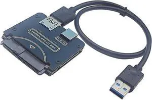 SAS Hard Drive Converter Cable 5Gbps Transfer Speed Compatible with Windows System Requires SAS Drive 12V Power Input SASto USB without RAID Card SAS Hard Drive Converter Cable 5Gbps Transfer Speed Compatible with Windows System Requires SAS Drive 12V Power Input SASto USB without RAID Card
