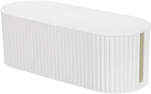 YOKIVE Cable Management Box, Cord Hider Organizer Decorative Strip Storage Box Desk Accessories for TV Computer Cords Home, Office, White, Large YOKIVE Cable Management Box, Cord Hider Organizer Decorative Strip Storage Box Desk Accessories for TV Computer Cords Home, Office, White, Large