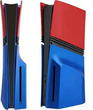 Console Faceplate Anti-Scratch Case for PS5 PRO Disc Edition Console Protective Shell Red Blue (Red+Blue) Console Faceplate Anti-Scratch Case for PS5 PRO Disc Edition Console Protective Shell Red Blue (Red+Blue)