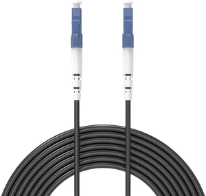 LC/UPC to LC/UPC Fiber Optic Cable, Outdoor Armored SingleMode Simplex - 9/125um Jumper Optical Patch Cord - 492ft/150Meters TPU Black Industrial Fiber Optic Internet Cable LC/UPC to LC/UPC Fiber Optic Cable, Outdoor Armored SingleMode Simplex - 9/125um Jumper Optical Patch Cord - 492ft/150Meters TPU Black Industrial Fiber Optic Internet Cable