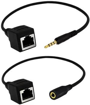20CM Network Interface RJ45 Female to 3.5mm Jack Male Female Cable with Microphone for Singing Table KTV Touch Screen Products(Male and Female) 20CM Network Interface RJ45 Female to 3.5mm Jack Male Female Cable with Microphone for Singing Table KTV Touch Screen Products(Male and Female)
