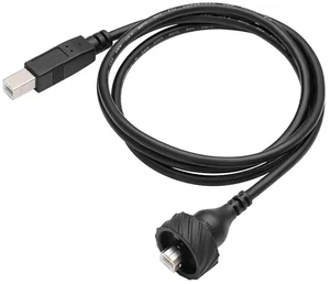 M20 Type B Square Printer Port Connector USB Female Socket Bulkhead BF Panel Extension Cable Waterproof(1m Male Cable,Plastic nut) M20 Type B Square Printer Port Connector USB Female Socket Bulkhead BF Panel Extension Cable Waterproof(1m Male Cable,Plastic nut)