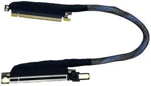 Advanced PCIE 5.0 X16 Extender Extension Cable with Gold Plated Connectors and Metal Shielding Optional Length Advanced PCIE 5.0 X16 Extender Extension Cable with Gold Plated Connectors and Metal Shielding Optional Length