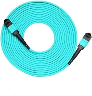 MPO-MPO OM3 Fiber Patch Cord, 12-core, A/B Type, 3-m/15m(10m,12C Female-Female B) MPO-MPO OM3 Fiber Patch Cord, 12-core, A/B Type, 3-m/15m(10m,12C Female-Female B)